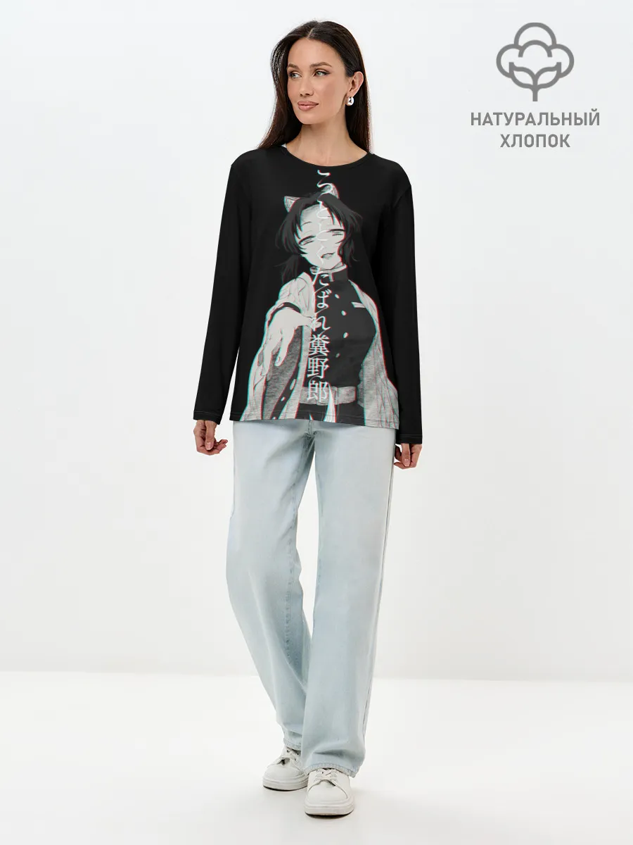 Лонгслив женский. Хлопок / Shinobu Kochou