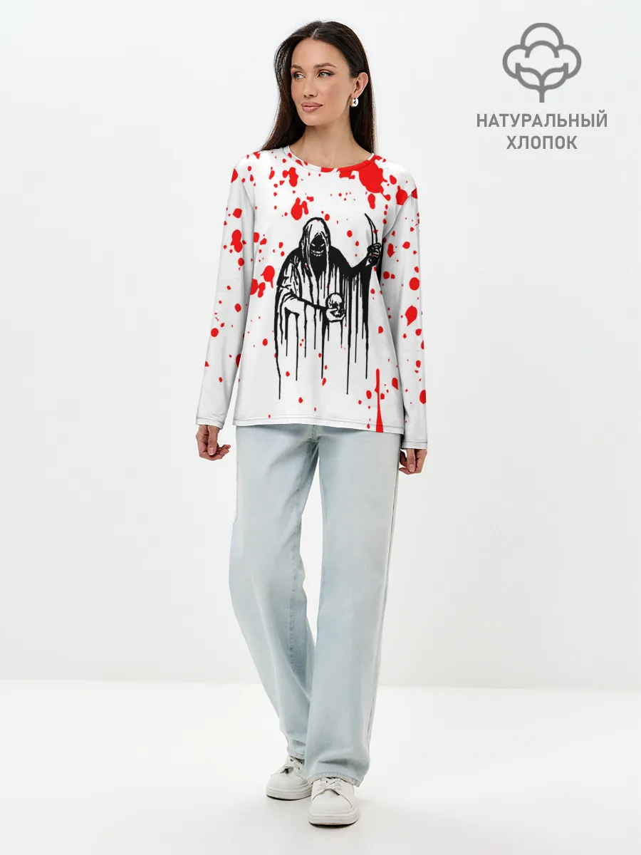 Лонгслив женский. Хлопок / GHOSTEMANE