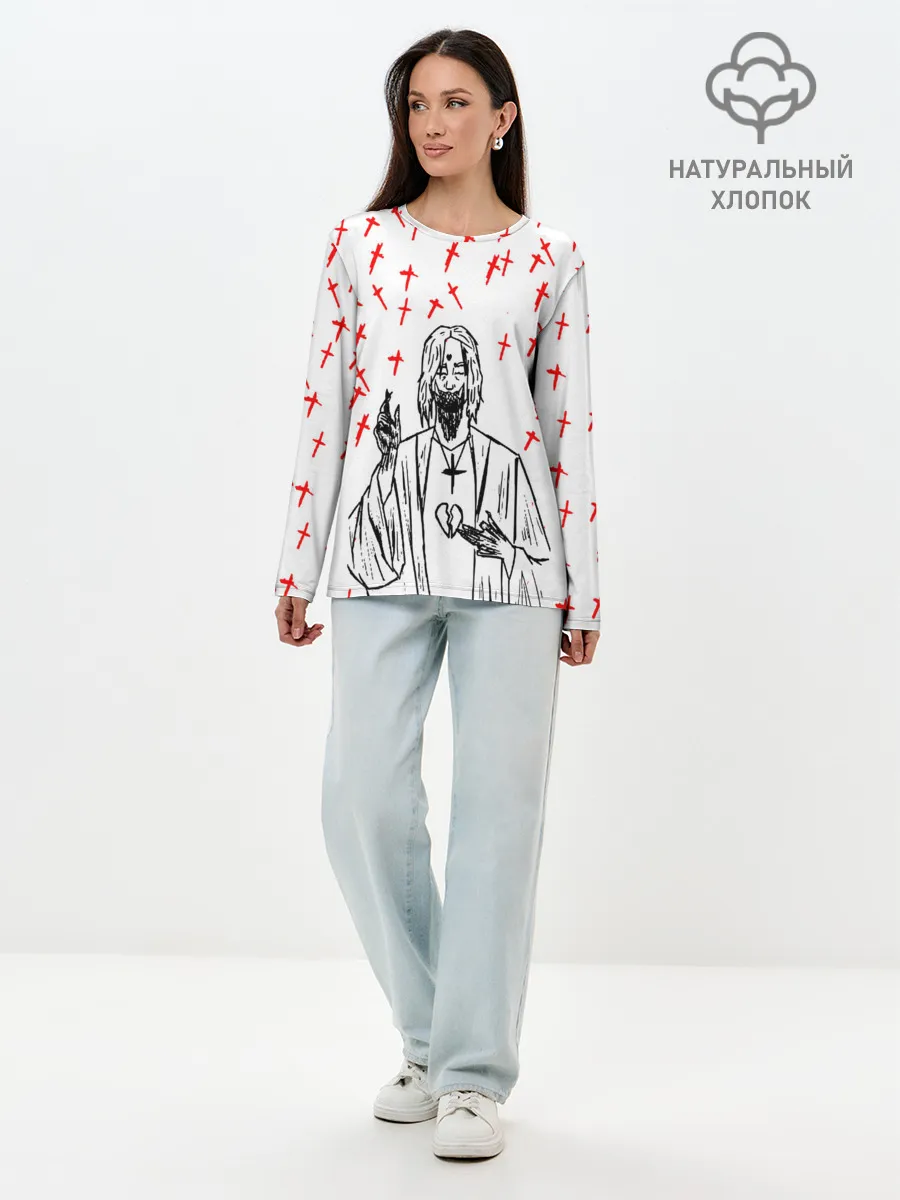 Лонгслив женский. Хлопок / GHOSTEMANE