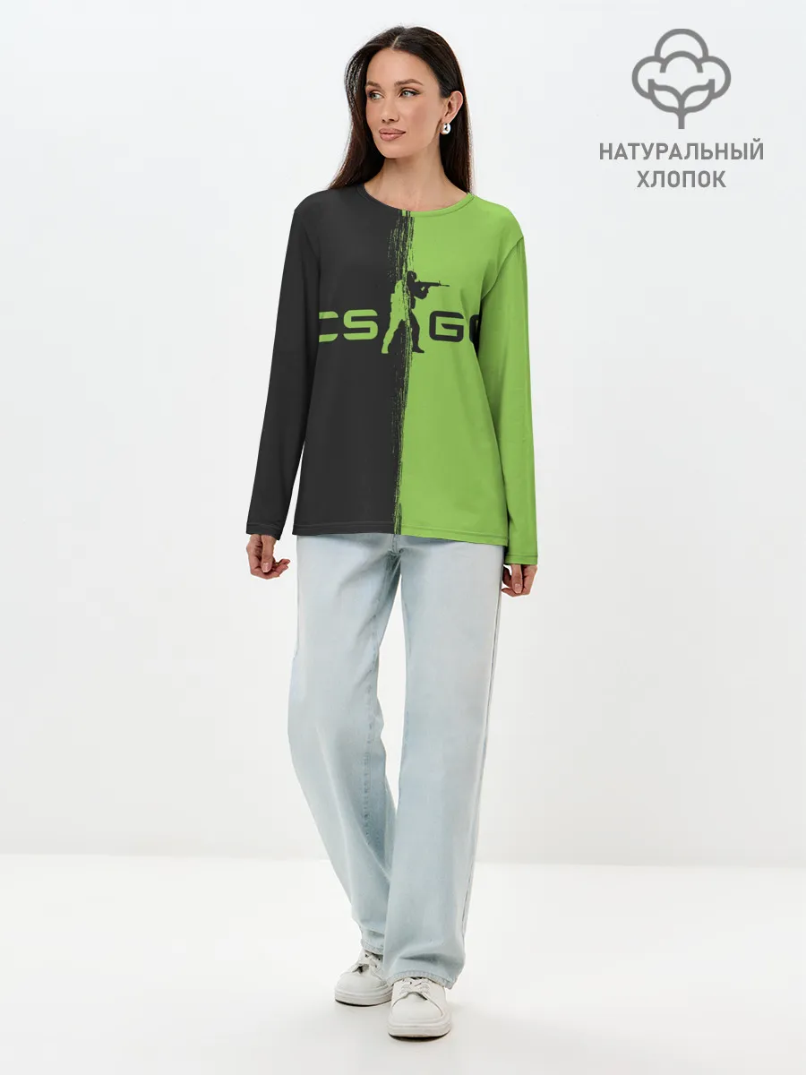 Лонгслив женский. Хлопок / CS GO