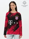 Лонгслив женский. Хлопок / BAYERN MUNCHEN / БАВАРИЯ.