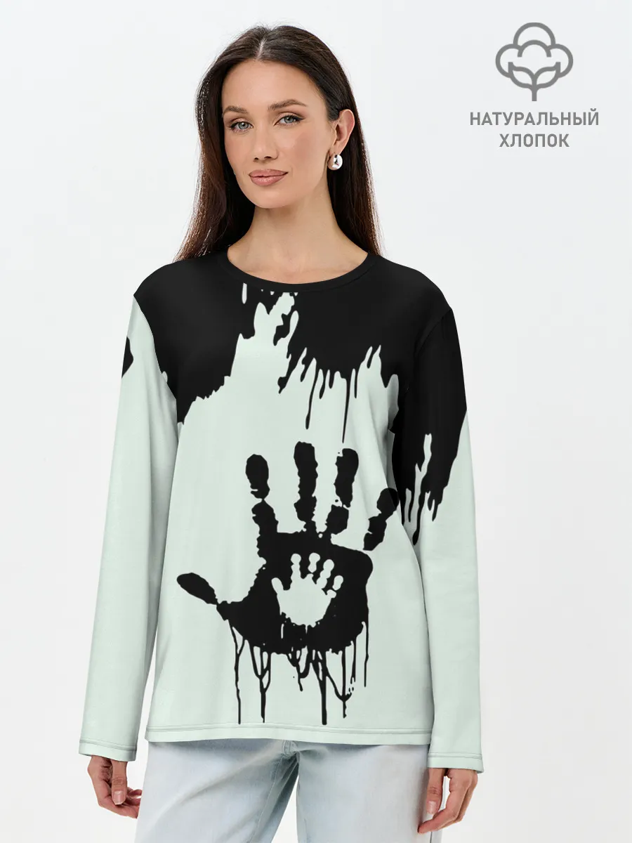 Лонгслив женский. Хлопок / DEATH STRANDING