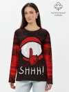 Лонгслив женский. Хлопок / AMONG US - SHHH!