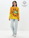 Лонгслив женский. Хлопок / AMONG US - Pikachu