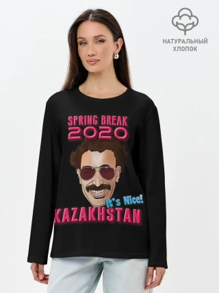 Лонгслив женский. Хлопок / Борат