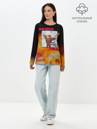 Лонгслив женский. Хлопок / Big Ricardo