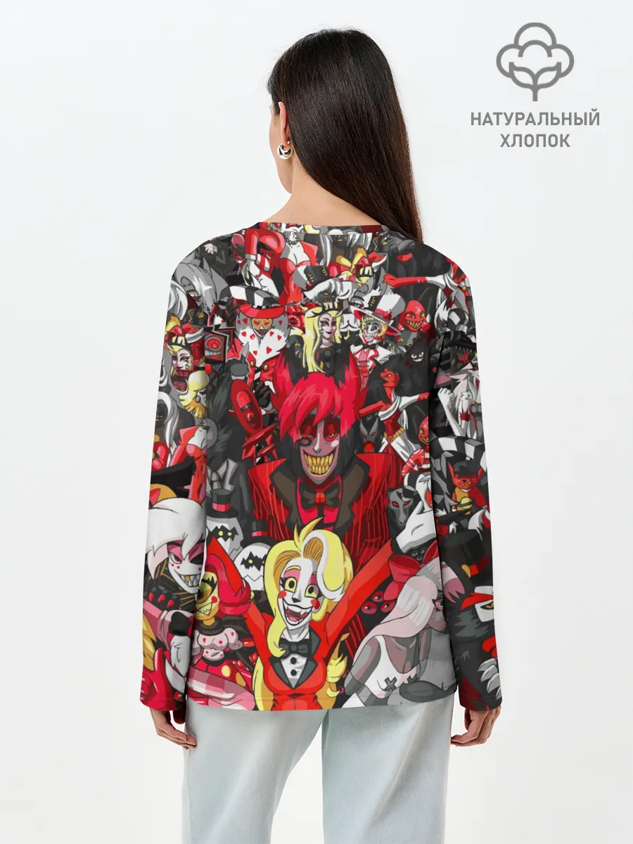 Лонгслив женский. Хлопок / ОТЕЛЬ ХАЗБИН
