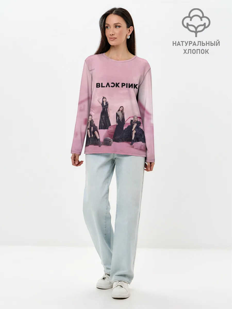 Лонгслив женский. Хлопок / BLACKPINK x PUBG