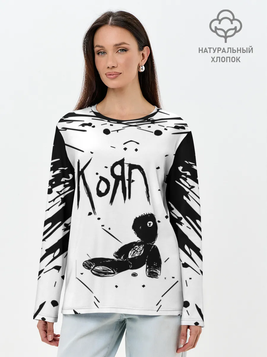 Лонгслив женский. Хлопок / korn