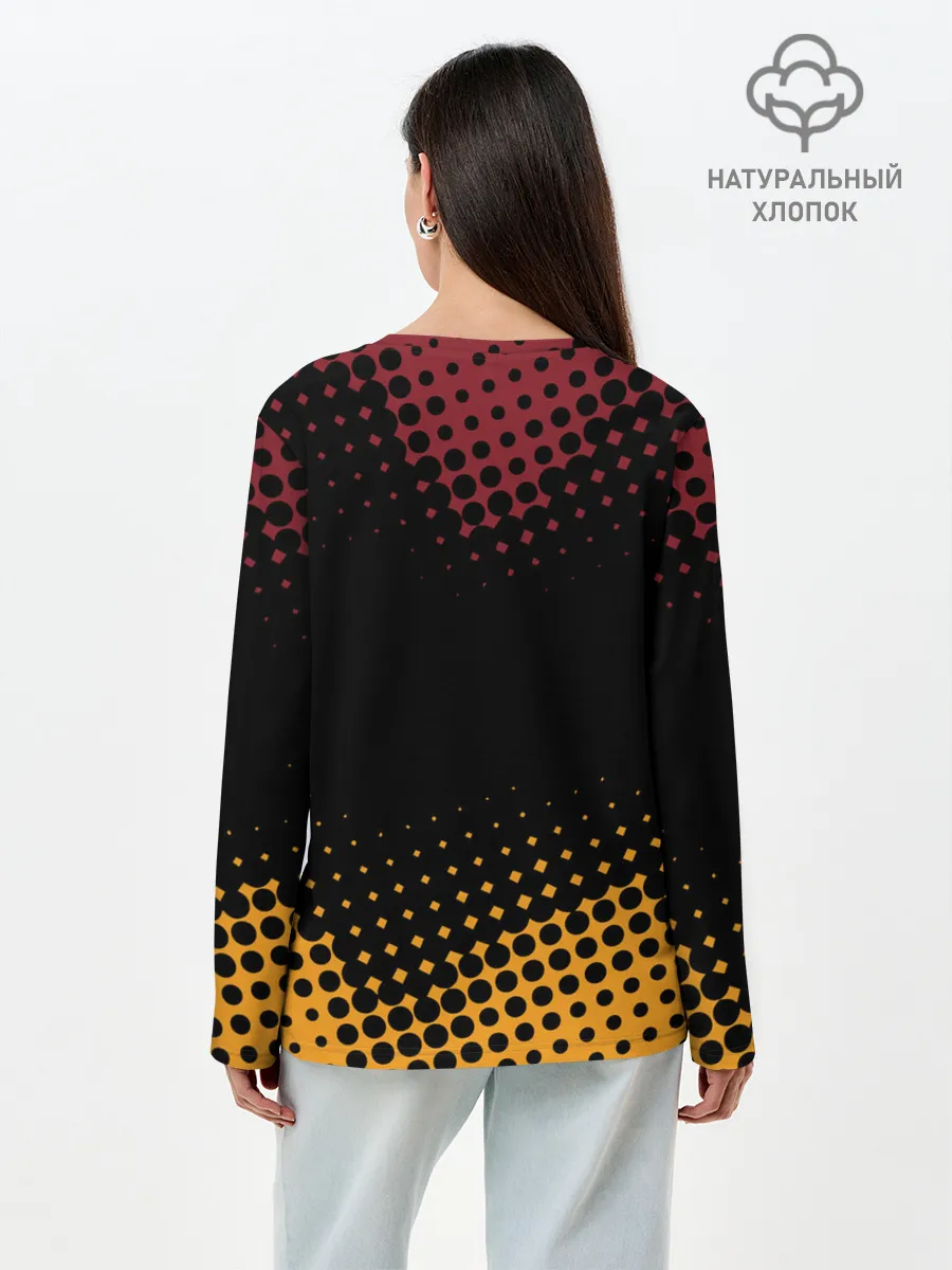 Лонгслив женский. Хлопок / CYBERPUNK 2077 / VALENTINO.