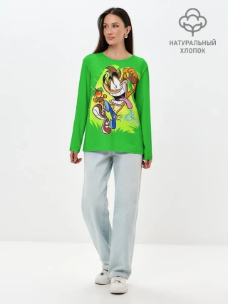 Лонгслив женский. Хлопок / CRASH BANDICOOT