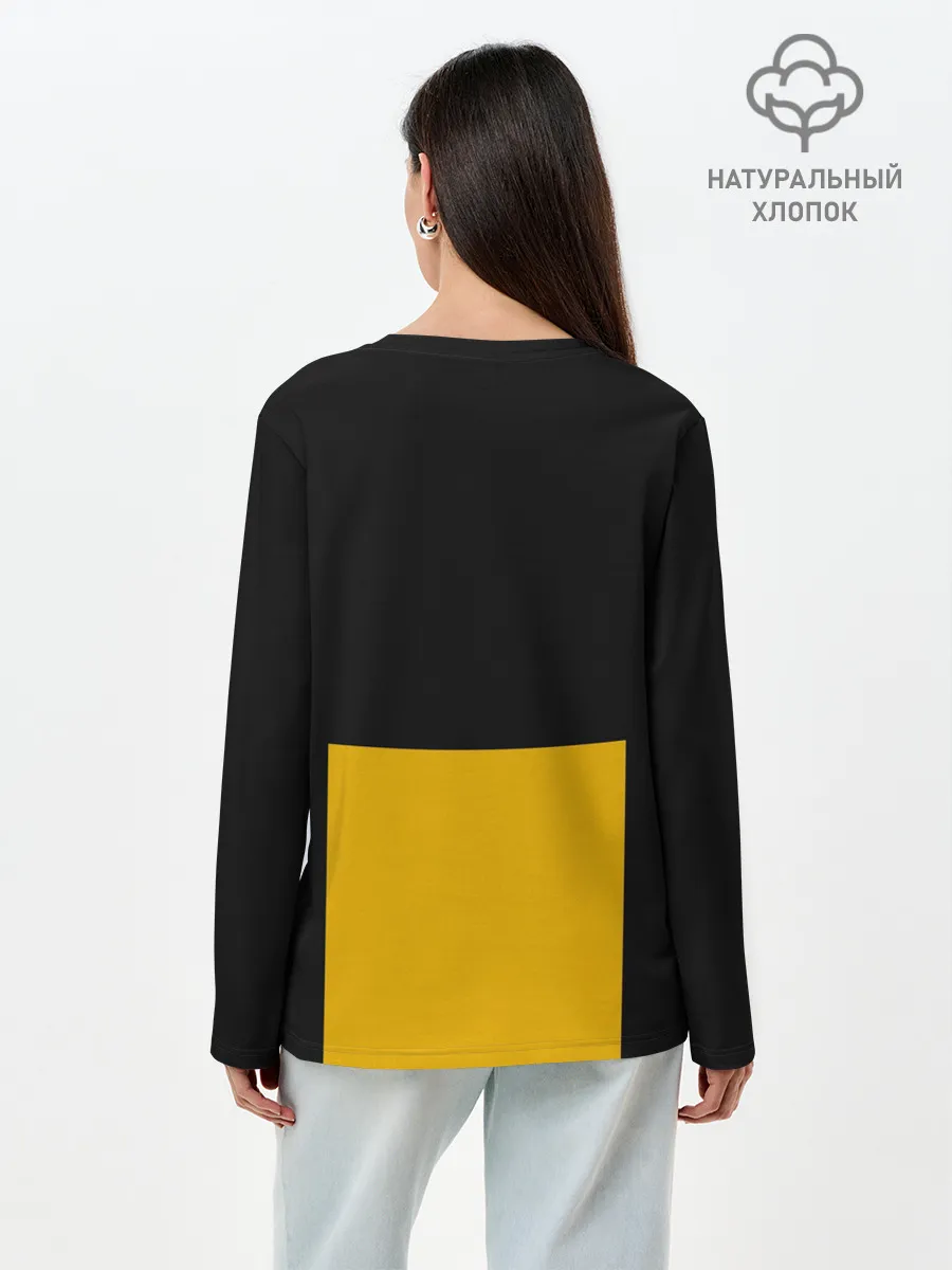 Лонгслив женский. Хлопок / мот