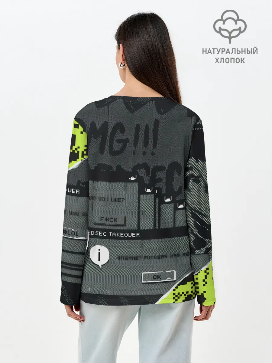 Лонгслив женский. Хлопок / WATCH DOGS: LEGION.