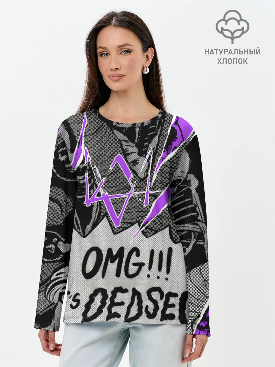 Лонгслив женский. Хлопок / WATCH DOGS: LEGION.