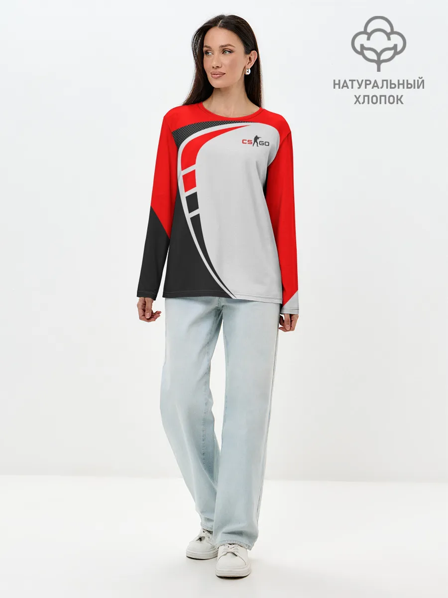 Лонгслив женский. Хлопок / CS GO