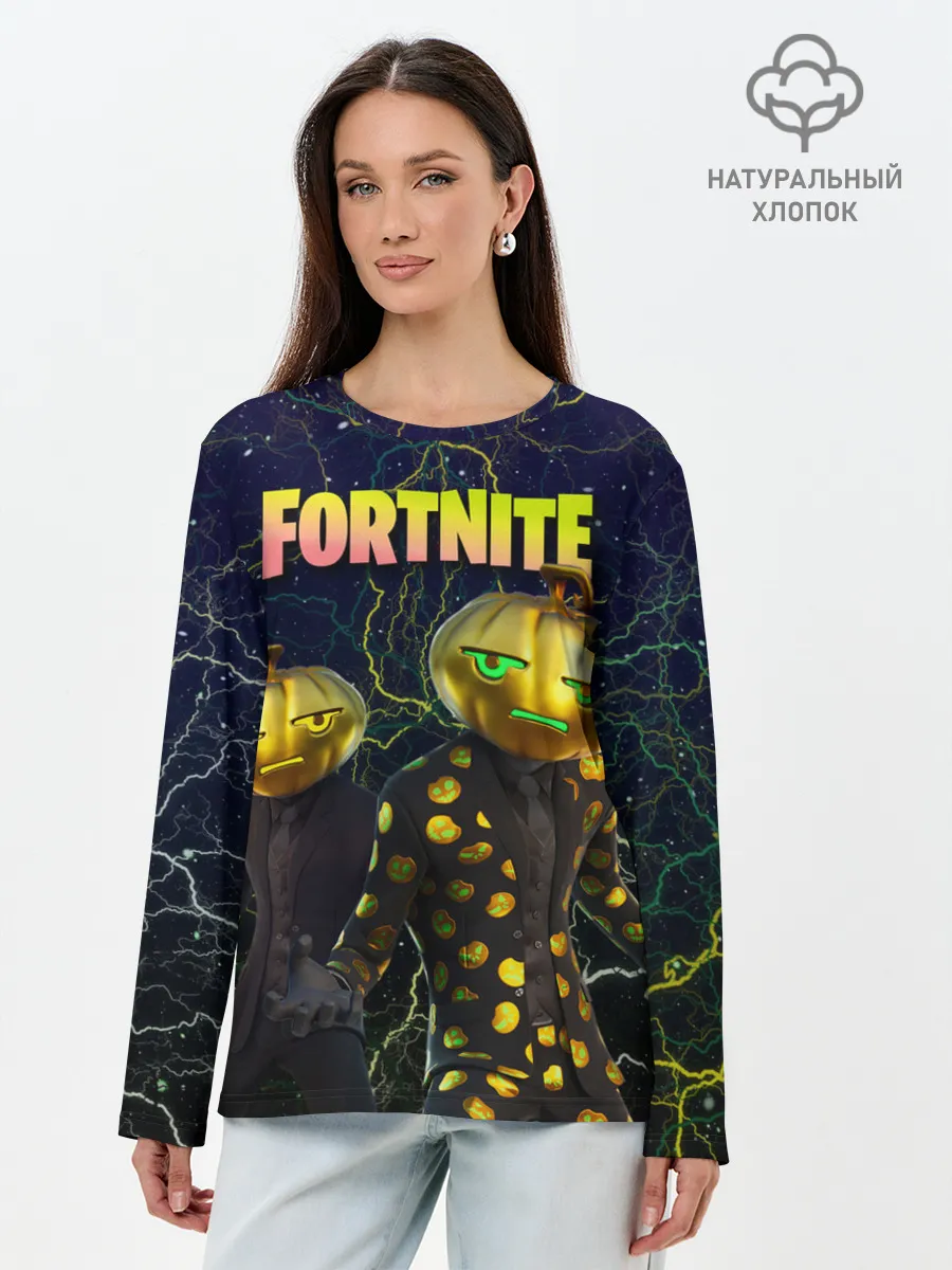 Лонгслив женский. Хлопок / Fortnite Jack Gourdon