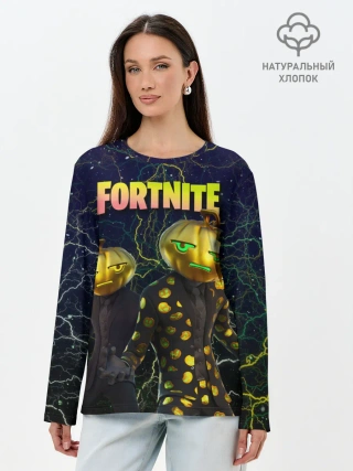 Лонгслив женский. Хлопок / Fortnite Jack Gourdon