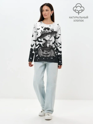 Лонгслив женский. Хлопок / Re:Zero | Рем