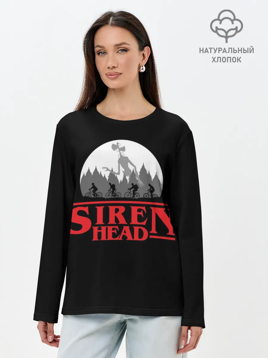 Лонгслив женский. Хлопок / Siren Head
