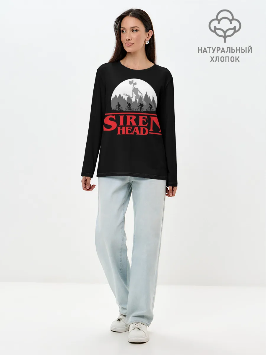 Лонгслив женский. Хлопок / Siren Head
