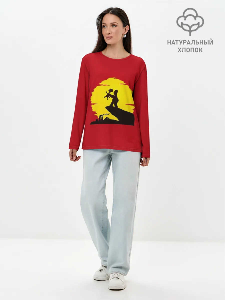 Лонгслив женский. Хлопок / КОРОЛЬ БАРТ