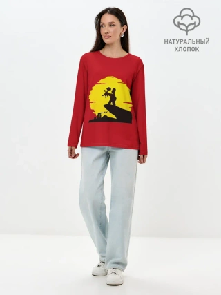 Лонгслив женский. Хлопок / КОРОЛЬ БАРТ