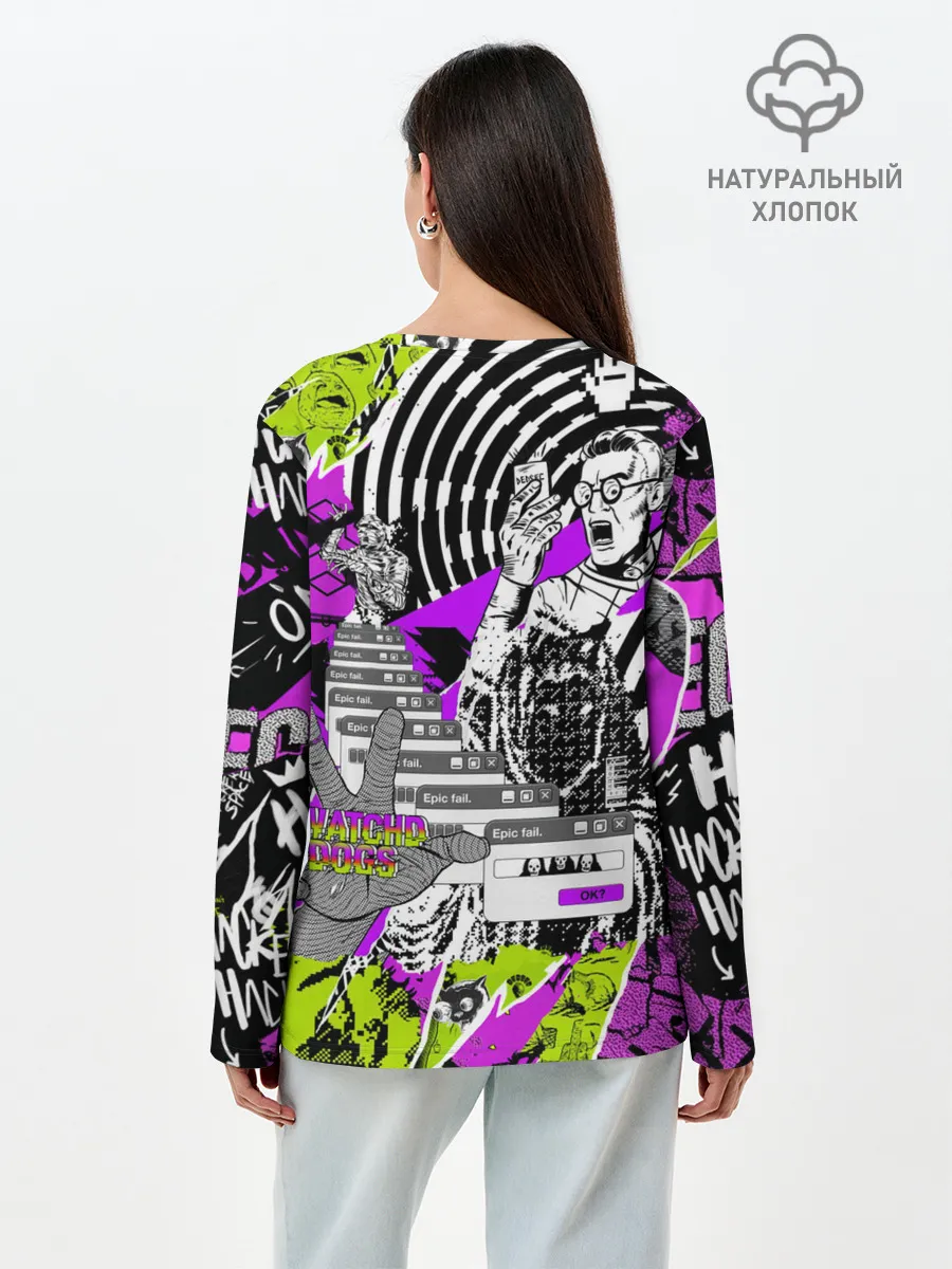Лонгслив женский. Хлопок / Watch Dogs: Legion