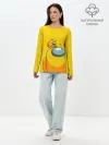 Лонгслив женский. Хлопок / AMONG US YELLOW