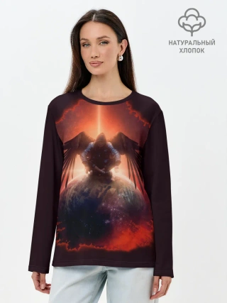 Лонгслив женский. Хлопок / АНГЕЛ