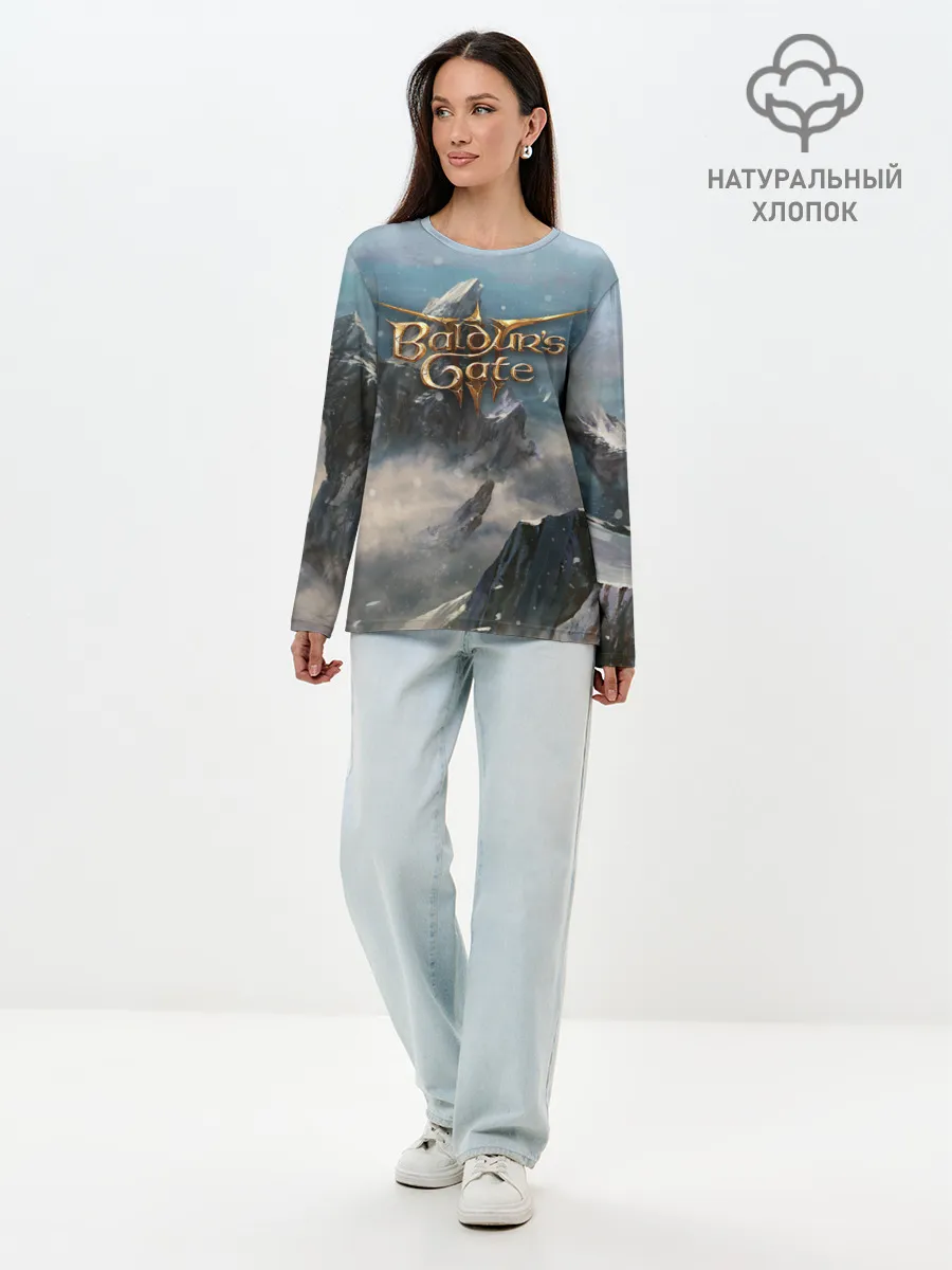 Лонгслив женский. Хлопок / Baldurs Gate