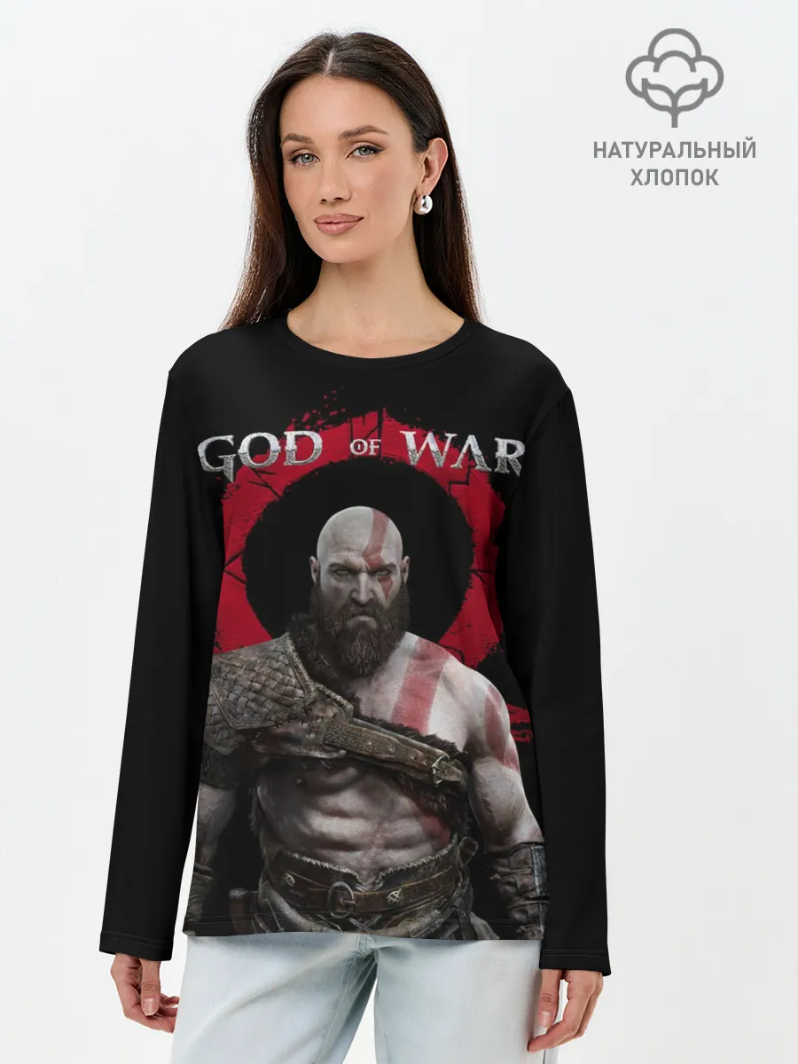 Лонгслив женский. Хлопок / God of War