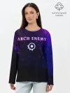 Лонгслив женский. Хлопок / Arch Enemy. Neon logo