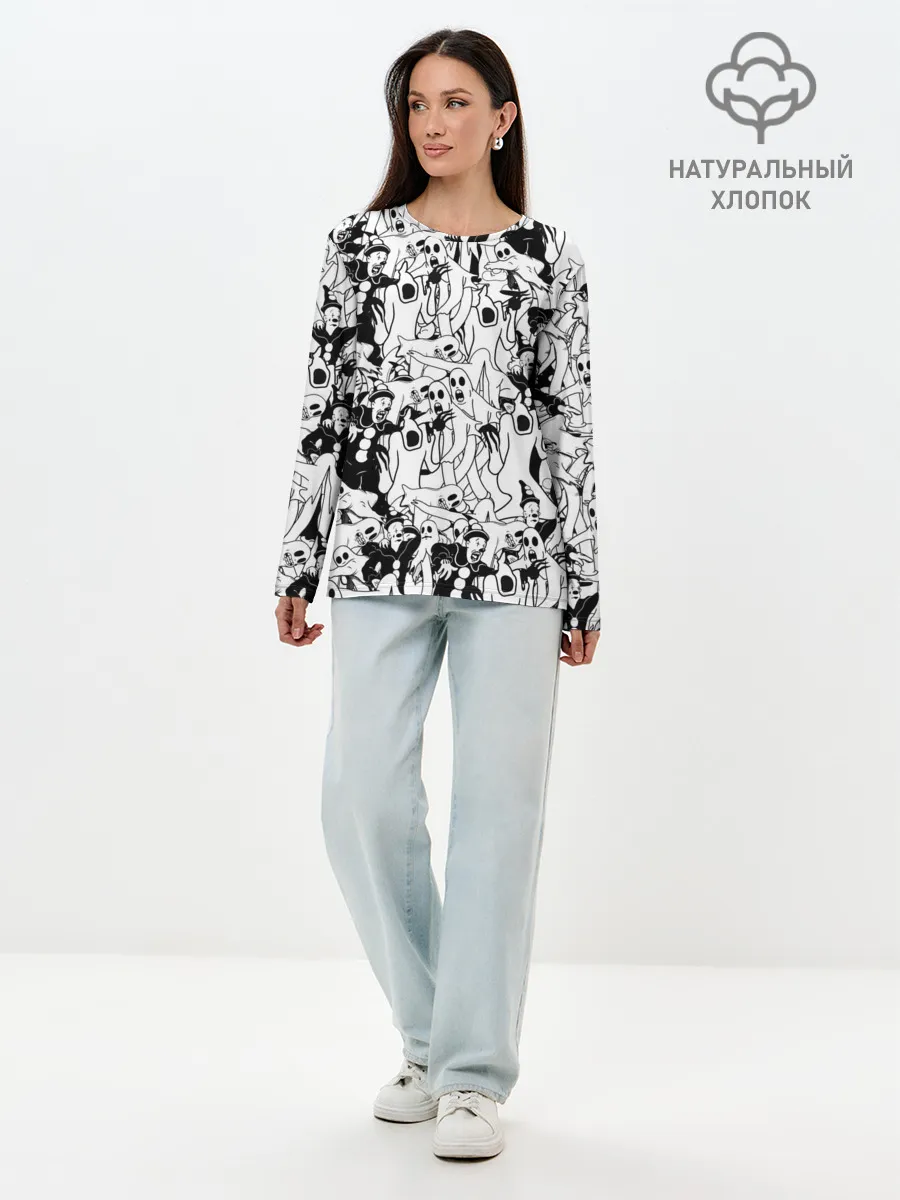 Лонгслив женский. Хлопок / GHOSTEMANE