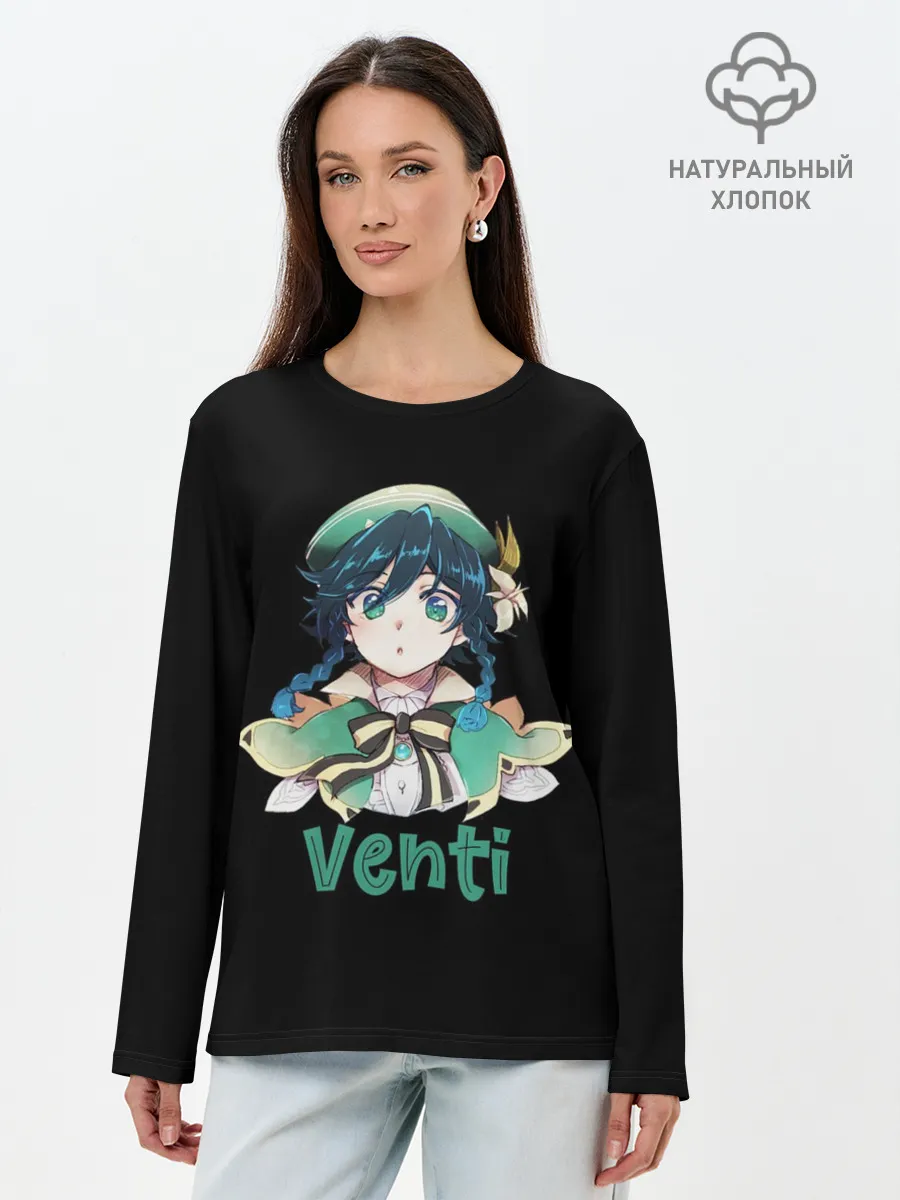 Лонгслив женский. Хлопок / Genshin Impact