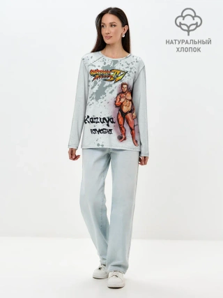 Лонгслив женский. Хлопок / Gachimuchi | 1.6