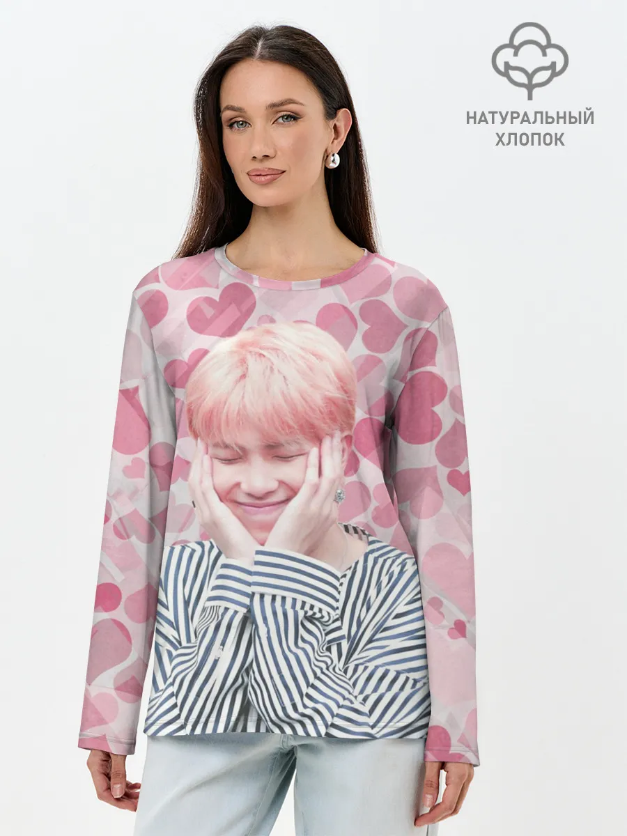 Лонгслив женский. Хлопок / BTS