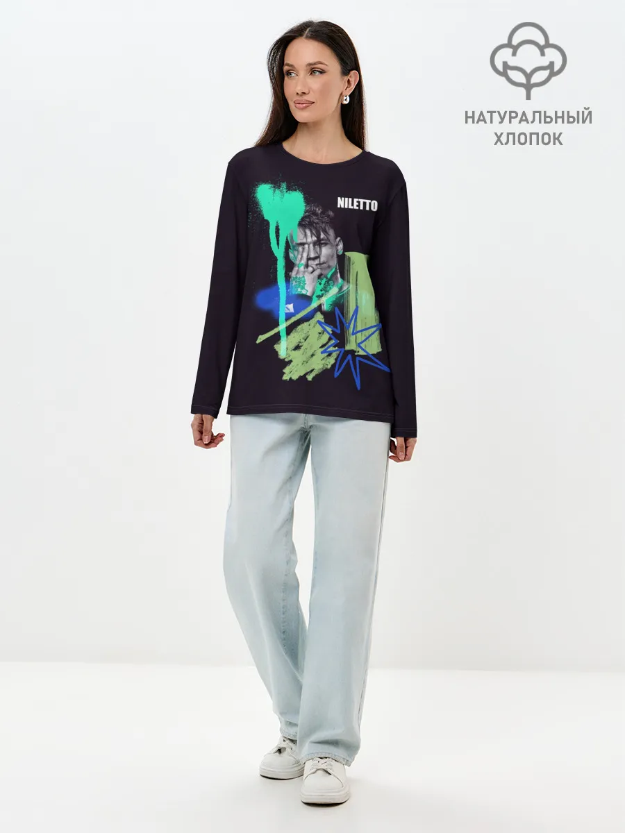 Лонгслив женский. Хлопок / Niletto