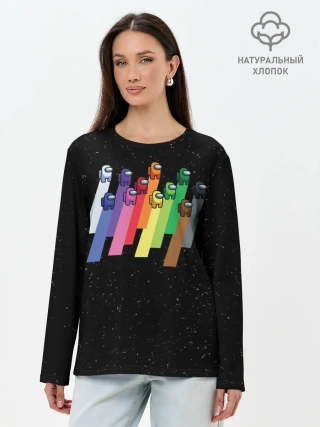 Лонгслив женский. Хлопок / Among us