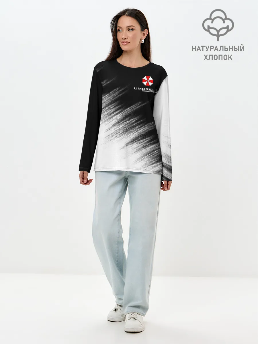 Лонгслив женский. Хлопок / Амбрелла