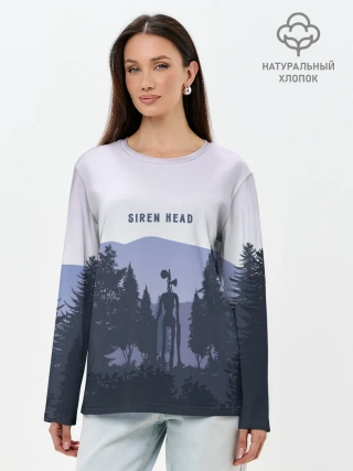 Лонгслив женский. Хлопок / Siren Head