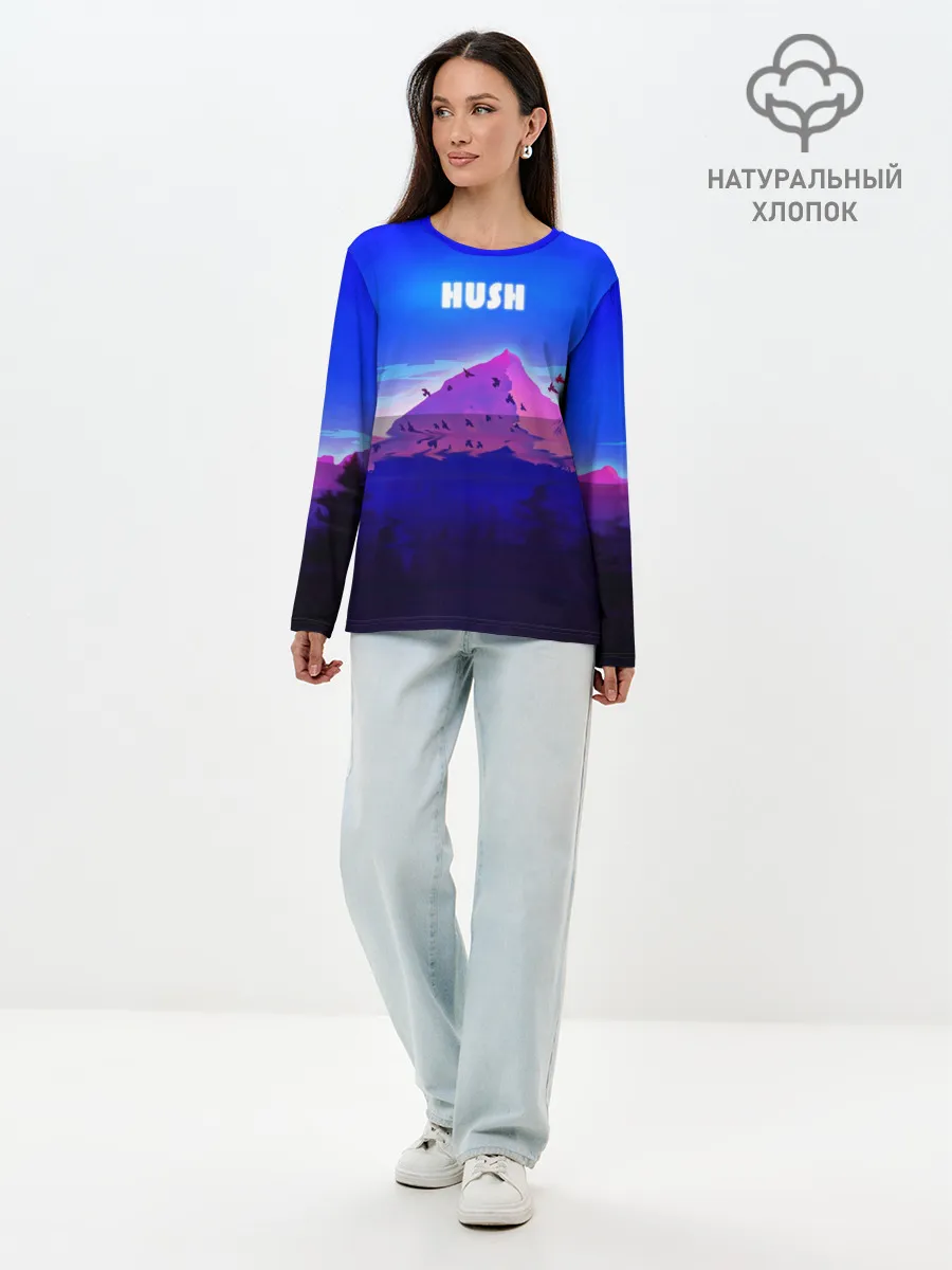 Лонгслив женский. Хлопок / HUSH
