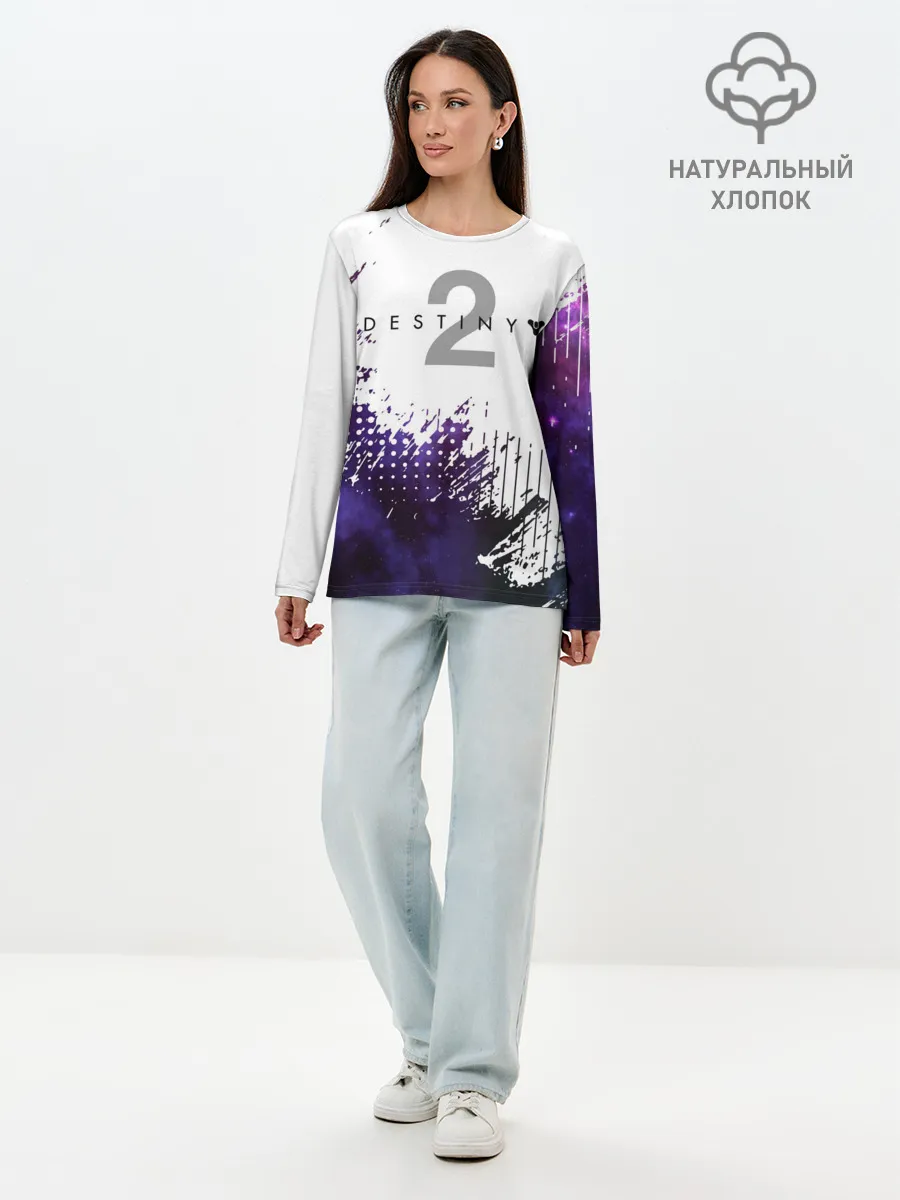Лонгслив женский. Хлопок / DESTINY 2: BEYOND LIGHT.