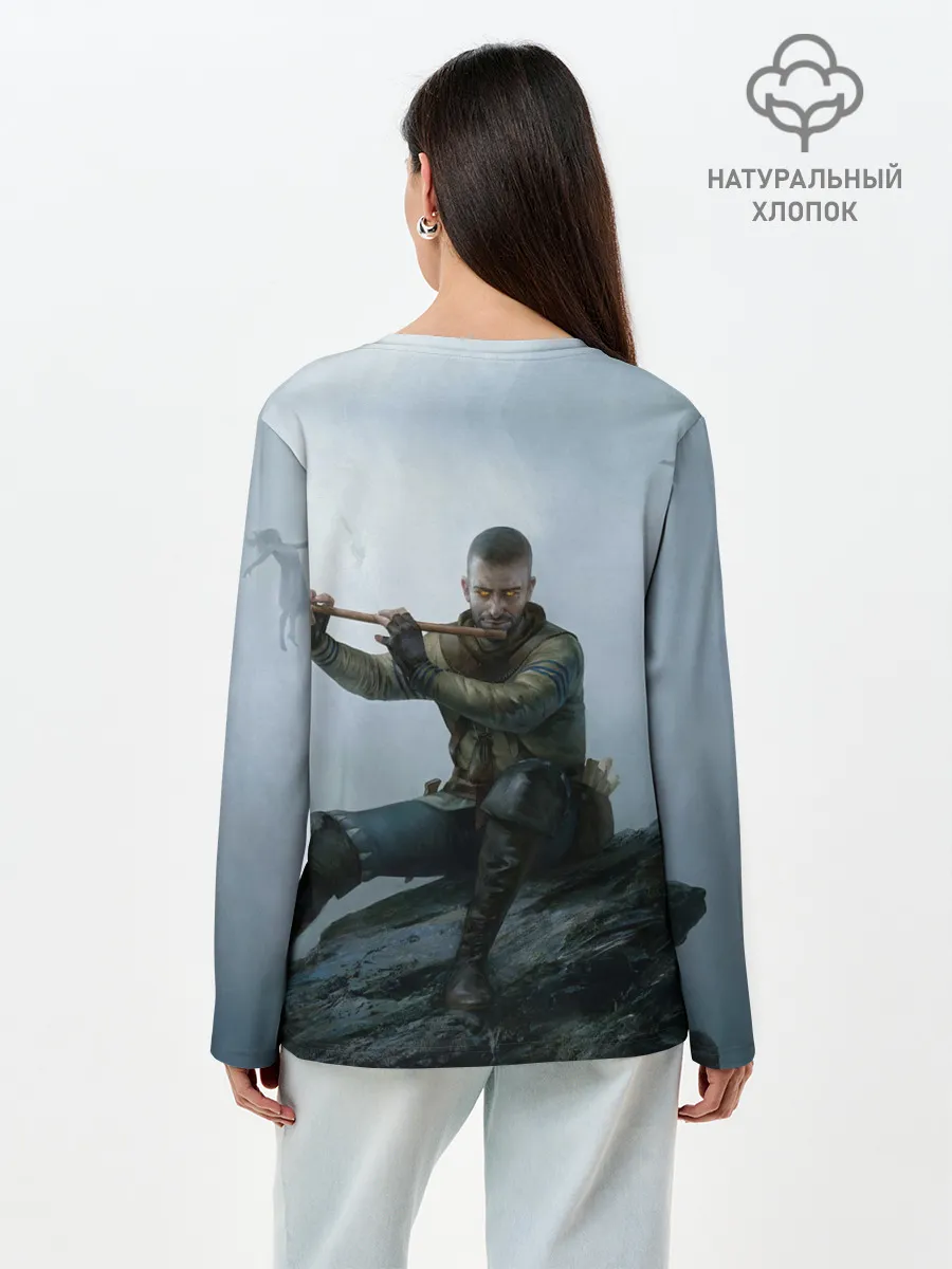Лонгслив женский. Хлопок / Господин Зеркало