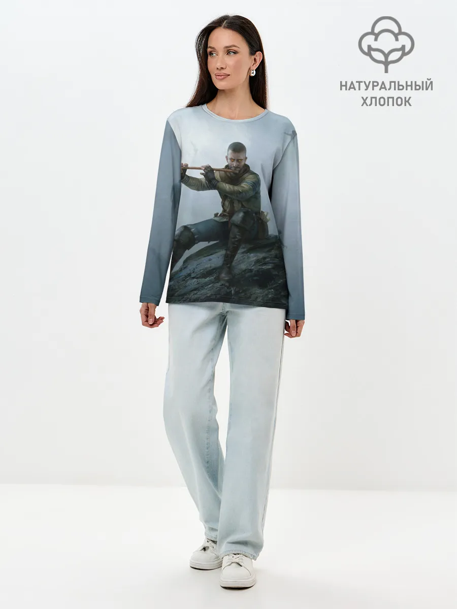 Лонгслив женский. Хлопок / Господин Зеркало