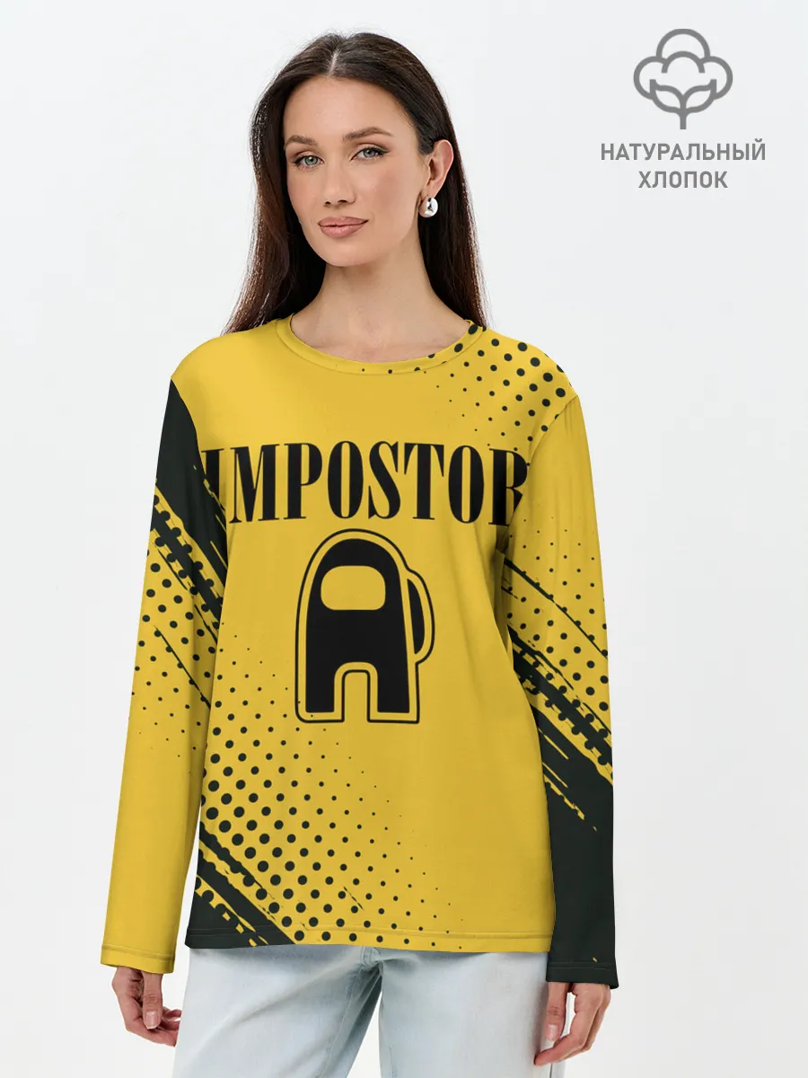 Лонгслив женский. Хлопок / IMPOSTOR / NIRVANA.