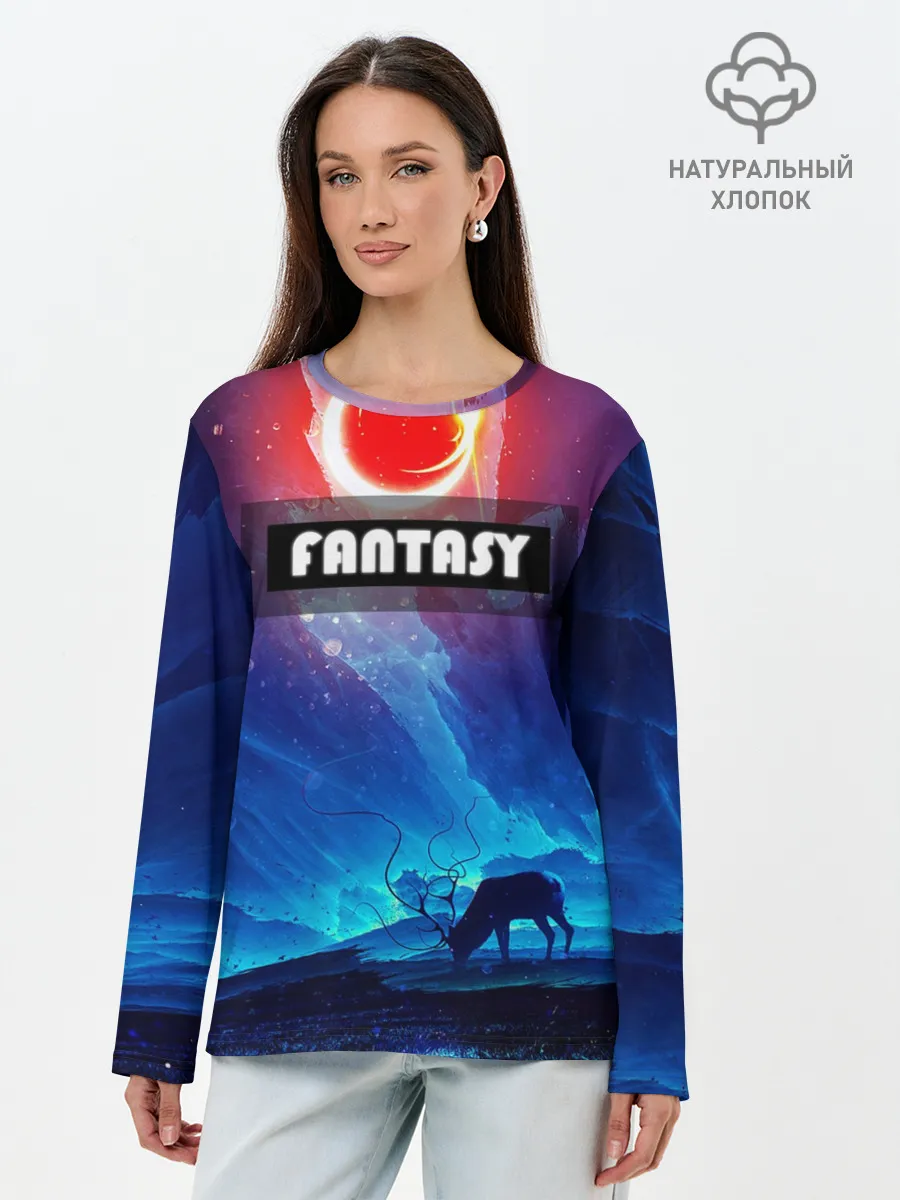 Лонгслив женский. Хлопок / FANTASY