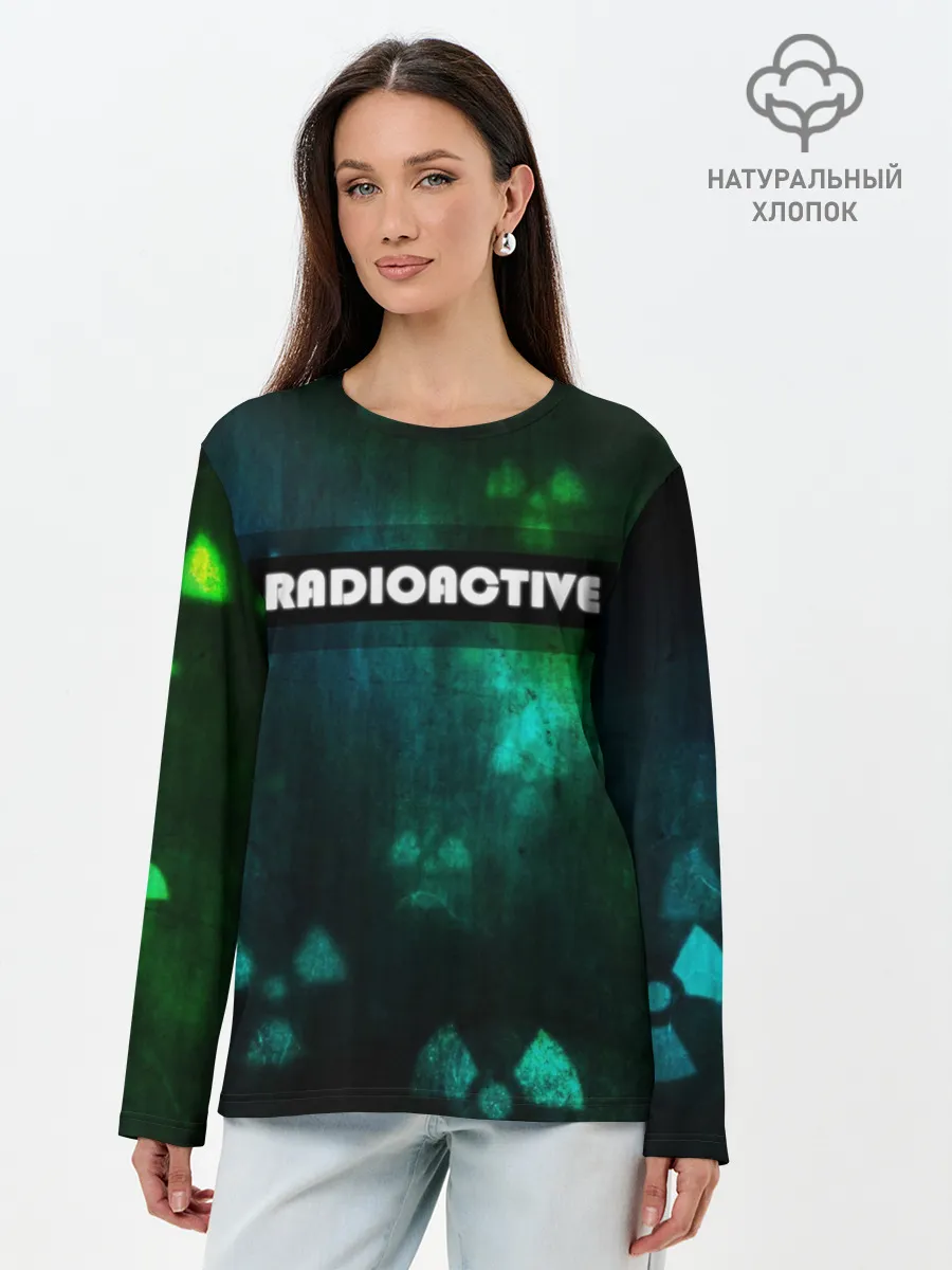 Лонгслив женский. Хлопок / RADIOACTIVE