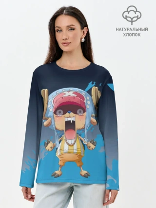 Лонгслив женский. Хлопок / One Piece. Тони Чоппер