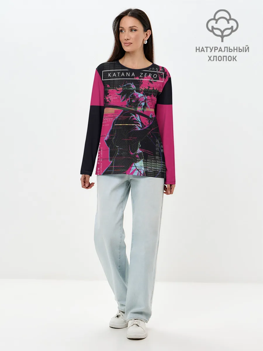 Лонгслив женский. Хлопок / Samurai KATANA ZERO