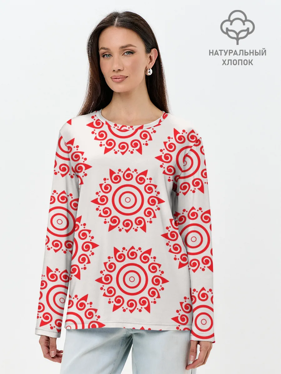 Лонгслив женский. Хлопок / Цишань Вэнь